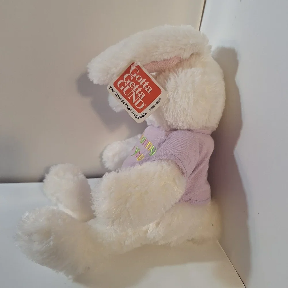 Gund Plush White Easter Bunny Somebunny Loves You Stuffed Animal 16‎ inch
